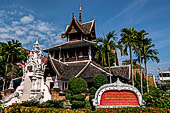 Chiang Mai - The Wat Chedi Luang.  The Bhuddist Manuscript Library and Museum. 